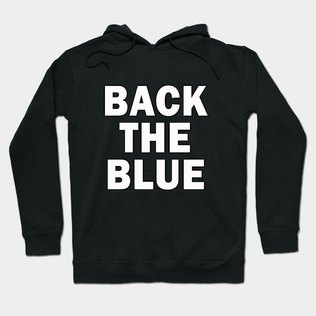 Back the Blue | rally for Law Enforcement | Blue Stripe Hoodie by MerchMadness